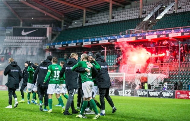 Videod: Flora kindlustas tiitli; Kalju võitis kahepäevase lahingu tormises Kuressaares