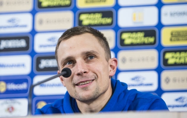 Eesti koondise kapteniks mängus Ukrainaga on Gert Kams. Foto: Jana Pipar / jalgpall.ee