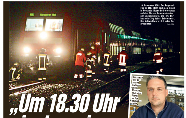 K&uuml;mne aasta m&ouml;&ouml;dumise puhul meenutas Bild &otilde;nnetust 4.-10. novembrini ilmunud lehtedes rohkete k&uuml;lgedega. Esimest korda vaadati neile tundidele otsa n&auml;iteks tol p&auml;eval t&ouml;&ouml;l olnud p&auml;&auml;stja Florian Heusmanni (all paremal) pilgu l&auml;bi. Foto: Bild (kuvat&otilde;mmis)