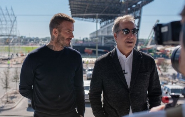 David Beckham (vasakul) pole j&auml;tkuvalt oma meeskonnale peatreenerit leidnud. Foto: Miami Interi Twitter