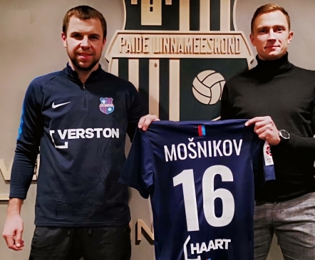Sergei Mošnikov sõlmis Paidega lepingu