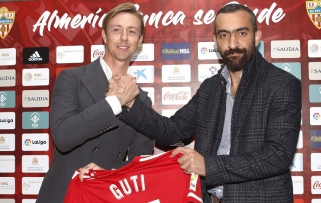 Kas legendaarne Guti t&otilde;stab Almeria tagasi Hispaania k&otilde;rgliigasse? Foto: Almeria koduleht