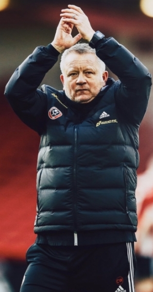 Sheffield Unitedi peatreener Chris Wilder. Foto: Sheffield Unitedi Twitter