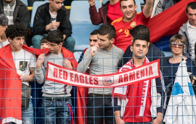 Armeenia jalgpallifännid. Foto: Brit Maria Tael