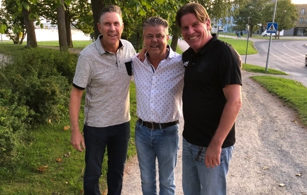 Arnold Mühren, Wim Kwakman ja Eddie van Schaick. Foto: jalgpallilaager.ee