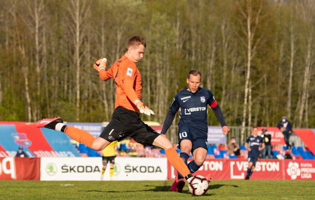 Karl-Romet Nõmmel olid asjad kontrolli all. Foto: Liisi Troska / jalgpall.ee