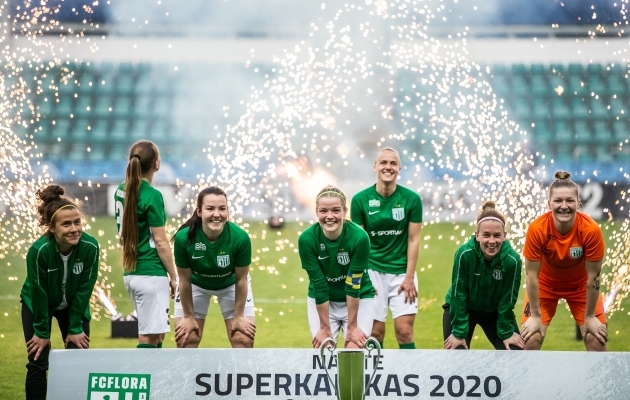VAATA JÄRELE: juba avapoolajal neli väravat löönud Flora võitis kindlalt superkarika  (galerii!) 