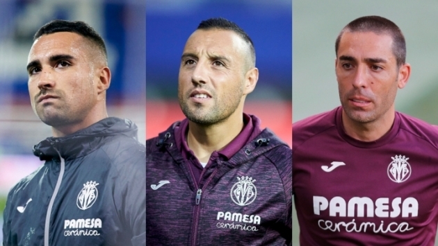 Sergio Asenjo, Santi Cazorla, Bruno Soriano. Kolm meest, kolm &uuml;hesugust saatust. Foto: La Liga Twitter
