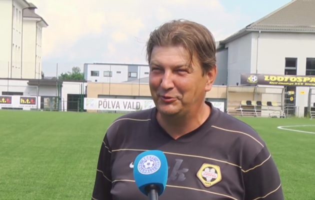 Põlva Lootose peatreener Kaido-Meinhard Kukli. Foto: Soccernet.ee