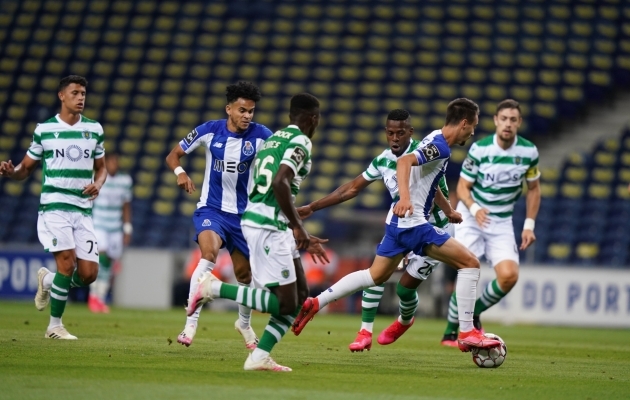 Meistritiitli tagas FC Porto kolmap&auml;evase 2:0 v&otilde;iduga Lissaboni Sportingu &uuml;le. Foto: FC Porto Twitter