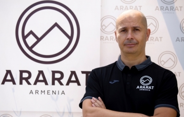 FC Ararat-Armenia uus peatreener Jorge Campana. Foto: FC Ararat-Armenia Twitter