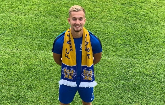 Sören Kaldmast sai FC Kuressaare mängija. Foto: FC Kuressaare Facebook