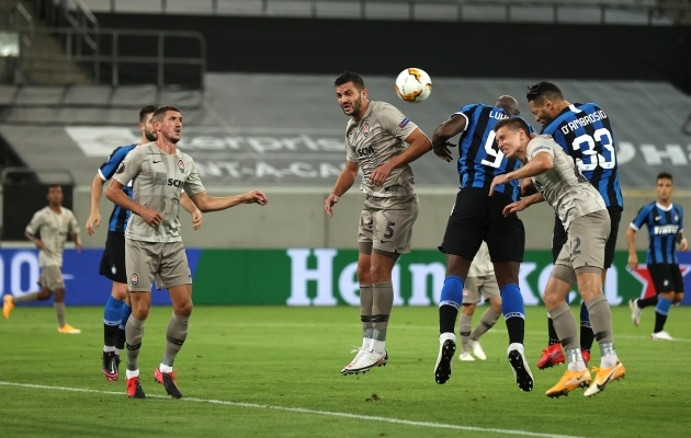 Siit l&otilde;i Danilo D'Ambrosio v&auml;rava, mis viis Interi kohtumist 2:0 juhtima. Foto: Euroopa liiga Twitter