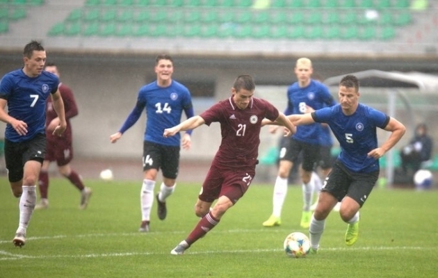 VAATA JÄRELE: Eesti U21 mängis Lätis eduseisu maha, aga teenis punkti