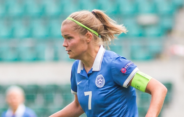 Eesti naiskonna kapten Katrin Loo. Foto: Jana Pipar / jalgpall.ee