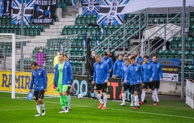 Eesti meeste koondis mängis septembris koduväljakul Gruusiaga, kuid kuna Gruusia suhtes reisipiirangud ei kehtinud, siis mingeid takistusi ei ilmnenud. Foto: Jana Pipar / jalgpall.ee