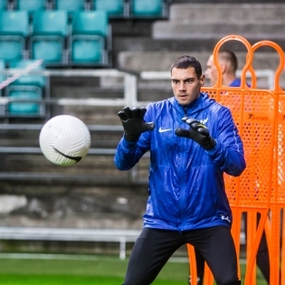 V&auml;ravavaht Matvei Igonen. Foto: Jana Pipar / jalgpall.ee