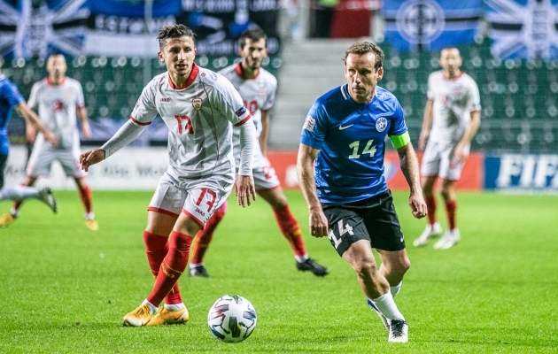 Eesti ja Põhja-Makedoonia mängisid Rahvuste liigas 3:3 viiki. Foto: Brit Maria Tael
