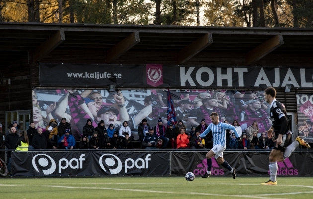 Sergei Mo&scaron;nikov aitas Paide v&otilde;iduni muuhulgas Kalju &uuml;le. Foto: Liisi Troska / jalgpall.ee