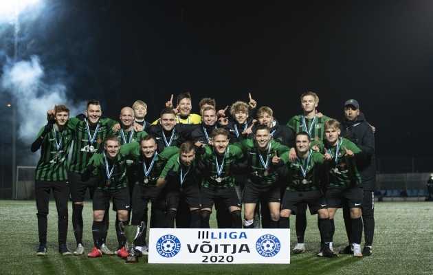 FA Tartu Kalev läbis hooaja kaotuseta. Foto: Liisi Troska / jalgpall.ee