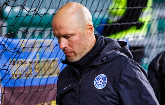 Eesti jalgpallikoondise peatreener Karel Voolaid. Foto: Oliver Tsupsman