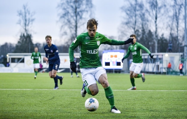 Rauno Sappinen tegi enim pealelööke väravale. Foto: Liisi Troska / jalgpall.ee