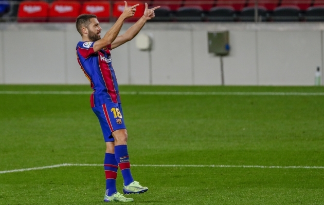 Jordi Alba säras ja Barcelona tõusis viiendaks