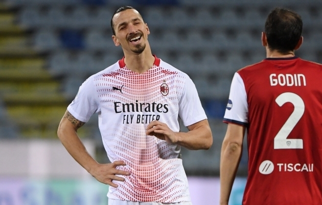 Milani algkoosseisu naasnud Ibrahimovic kollitas Cagliarit