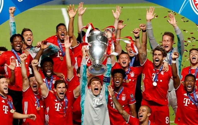 Valitsev Meistrite liiga võitja Müncheni Bayern. Foto: Scanpix / Reuters/ Matthew Childs