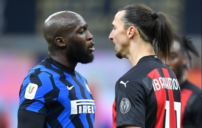 Milline derbi: Zlatan kakles Lukakuga, sai punase ning Inter võitis mahakantud mehe seitsmenda üleminuti väravast