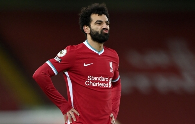 Liverpooli r&uuml;ndaja Mohamed Salah. Foto: Scanpix / Laurence Griffiths / AP