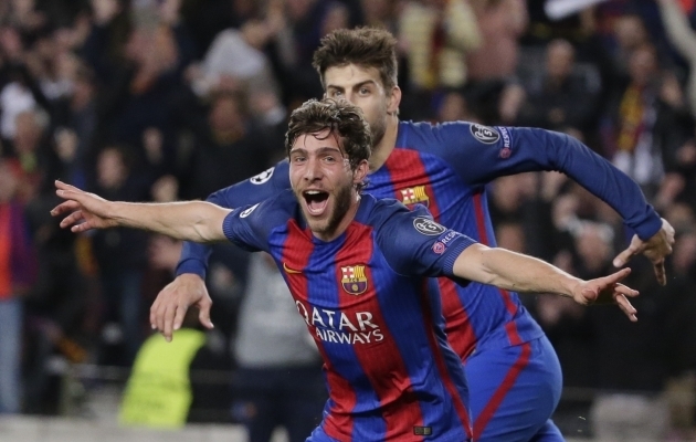 Sergi Roberto on Camp Noul ajalugu teinud. Foto: Scanpix / Emilio Morenatti / AP