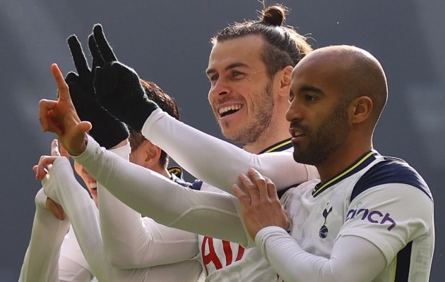 Gareth Bale kerkis Tottenhami kangelaseks. Foto: Scanpix / Julian Finney / Pool / Reuters