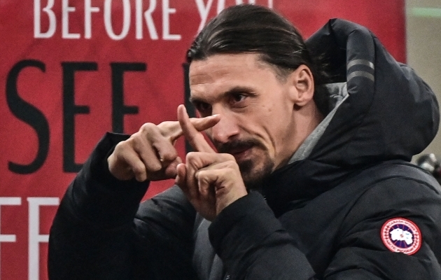 Zlatan Ibrahimovic loodab v&auml;ljaku k&otilde;rvalt positiivsele tulemusele. Foto: Scanpix / Miguel Medina / AFP