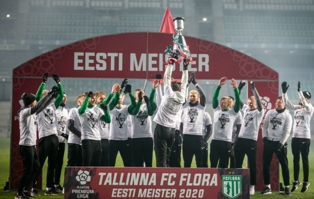 2020. aastal tuli Eesti meistriks FC Flora. Foto: Brit Maria Tael