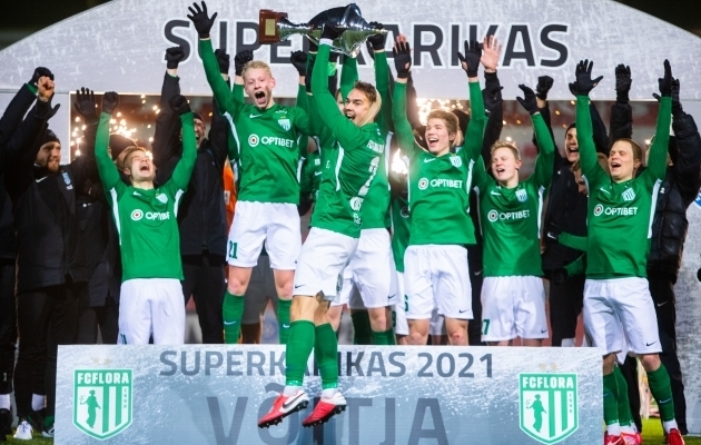 Superkarikas 2021 kuulub FC Florale. Foto: Jana Pipar / jalgpall.ee