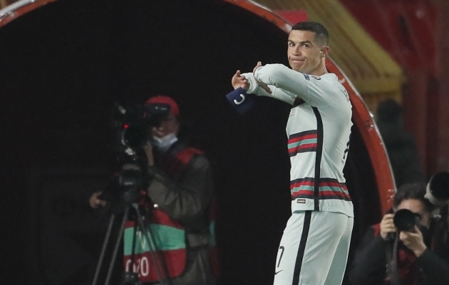 Cristiano Ronaldo. Foto: Scanpix / Pedja Milosavljevic / AFP