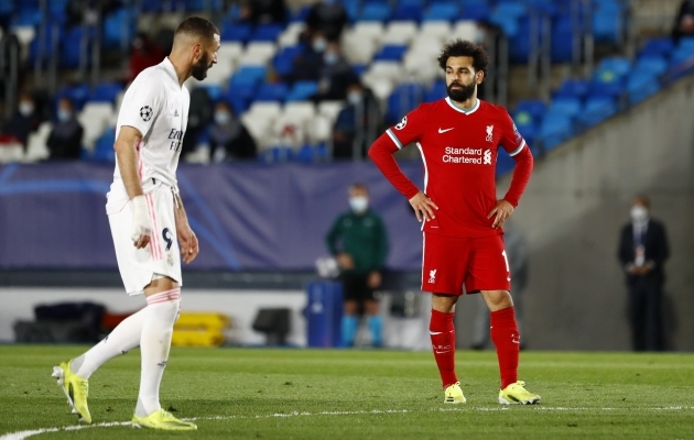 Real loodab Karim Benzemale, Liverpool Mo Salahile. Foto: Scanpix / Susana Vera / REUTERS
