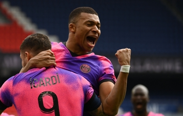 PSG pääses koduliigas ehmatusega, liider Lille kaotas punkte  (esinelik mahub kolme punkti sisse) 