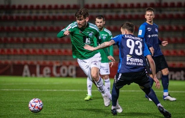 Frank Liivak andis endale omaselt enim täpseid tsenderdusi. Foto: Jana Pipar / jalgpall.ee