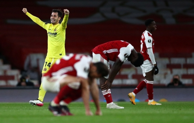 Villarreal m&auml;ngib Euroopa liiga finaalis. Arsenali j&auml;rgmisel hooajal eurosarjas ei n&auml;e. Foto: Scanpix / Reuters / Hannah Mckay