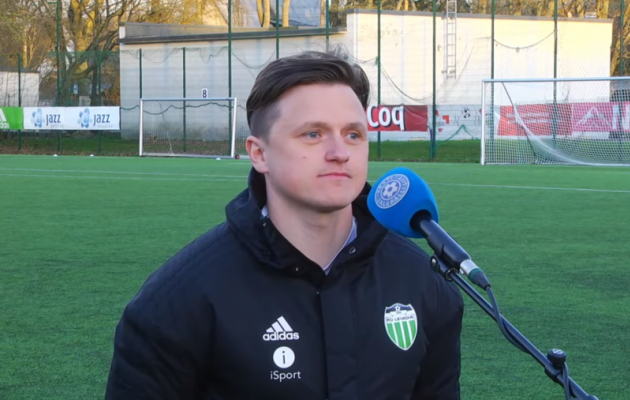 FCI Levadia U21 peatreener Robert Sadovski. Foto: Soccernet.ee