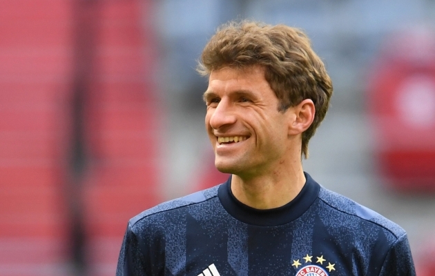 Thomas Müller võib naeratada - ta on tagasi koondises! Foto: Scanpix / Reuters / Andreas Gebert