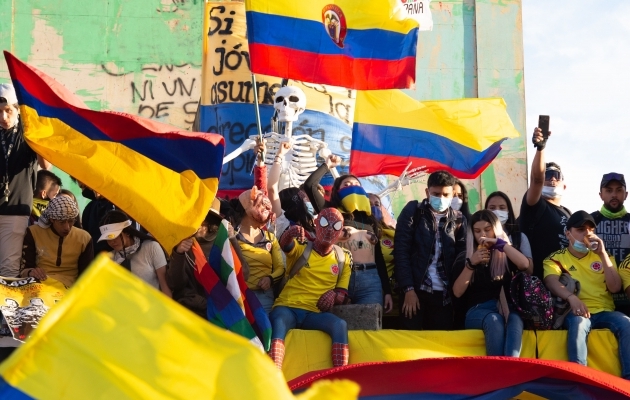 Meeleavaldused Kolumbias. Foto: Scanpix / Santiago Villegas / Pacific Press / SIPA