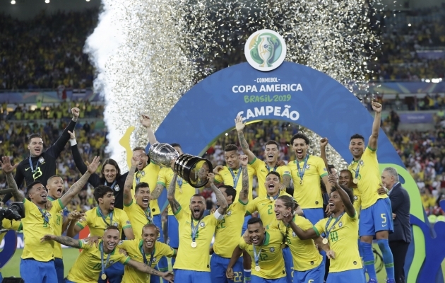 Viimati triumfeeris Copa Americal Brasiilia koondis. Foto: Scanpix / Andre Penner / AP Photo