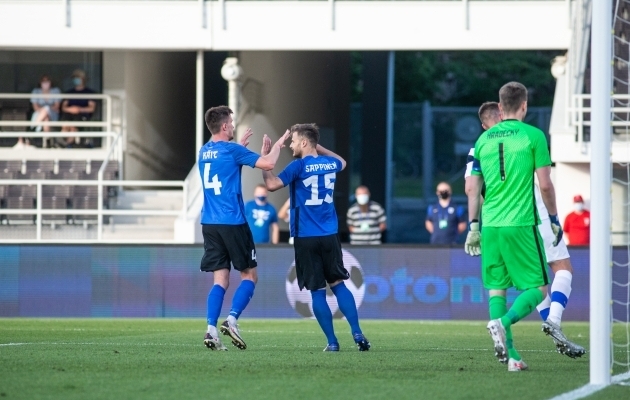 Eesti alistas Rauno Sappineni penaltist Soome 1:0. Foto: Jana Pipar / jalgpall.ee