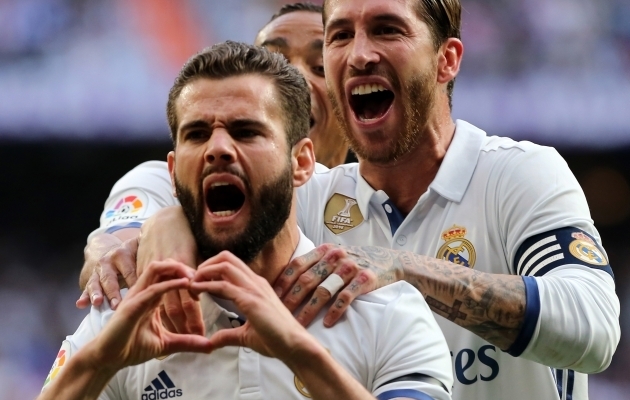 Nacho Fernandez ja Sergio Ramos Real Madridi särgis. Foto: Scanpix / Cesar Manso / AFP