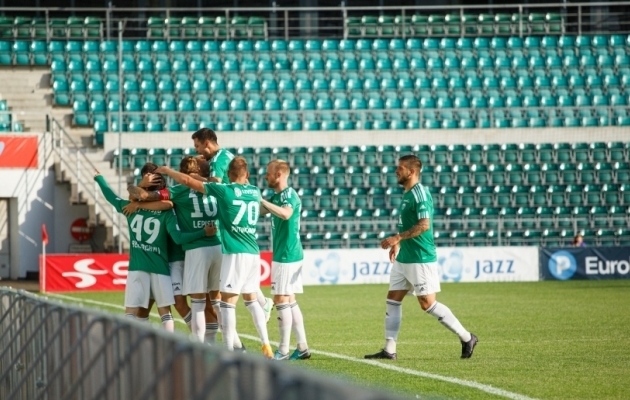 Tallinna FCI Levadia alustas eurohooaega 3:1 v&otilde;iduga St Joseph's FC &uuml;le. Foto: Oliver Tsupsman