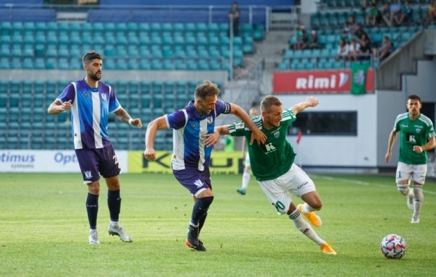 Kohtumine oli v&otilde;itluslik ja Levadia oli parem, aga mitte veenev. Foto: Oliver Tsupsman