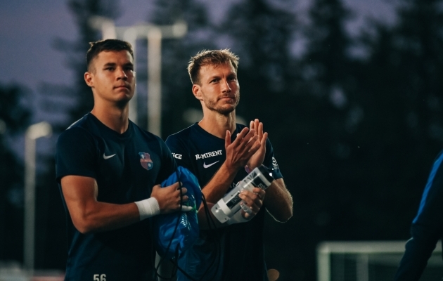 Ragnar Klavan tegi oma debüüdi Paide särgis. Foto: Liisi Troska / jalgpall.ee